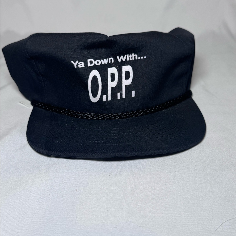 RARE NWOT VINTAGE NAUGHTY BY NATURE YA DOWN WITH OPP SNAPBACK FLAT BILL HAT CAP